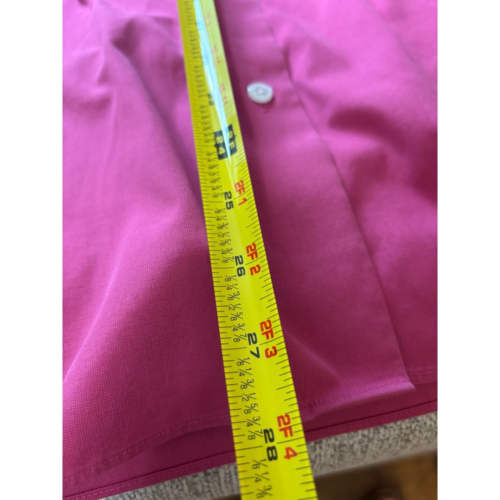 Talbots Women's Petites 20W Wrinkle Resistant Button Up Shirt 100% Cotton Pink - Picture 9 of 9